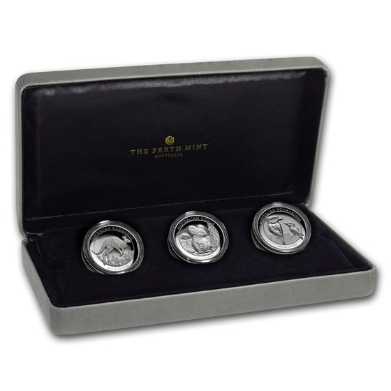 2017 Australia 3-Coin 1 oz Silver Proof High Relief Set 2017 Australia 3-Coin 1 oz Silver Proof High Relief Set